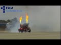 Jet-Propelled Truck Races Biplane