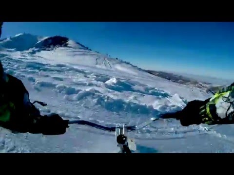 Спуск на skibike в Табагане