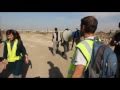 Israelis shoot at demonstrators in Gaza - Vittorio Arrigoni Ken O'Keefe, Beit Hanoun, Gaza 29-11-10