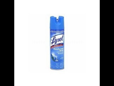 how to properly use lysol spray