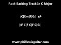 Rock Backing Track In C Major