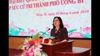 ĐBQH tiếp xúc cử tri thành phố Uông Bí