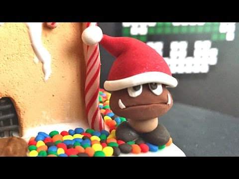 Santa Hat Goomba Mario Polymer Clay Tutorial / Arcilla Polimérica