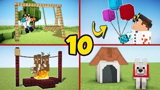 10 Secret Minecraft Builds You Can Build As well! - Tutorial #1