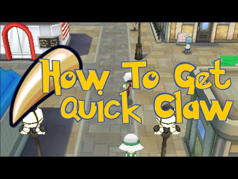 how to get quick claw in pokemon y