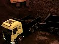 Børges RC Tamiya Scania Dumptruck Loaded by His LIebherr 944 from Bernett
