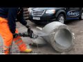 Betonrohr schneiden mit der ICS 880F4 von Dimu