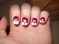 Snowman Nails