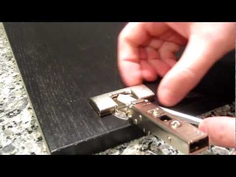 how to fit cupboard hinges