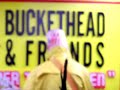 buckethead in store at the tower records on sunset strip in hollywood. playing 