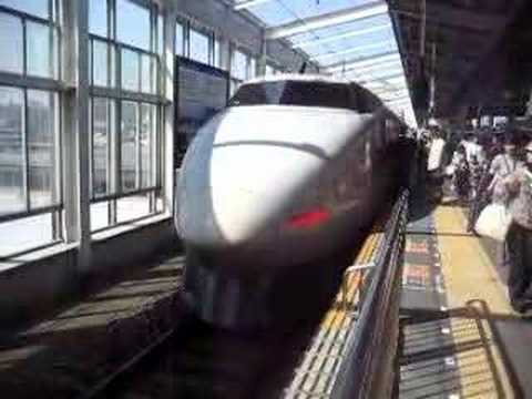 岡山駅　100系発車