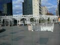 Underneath skyscraper, downtown LA