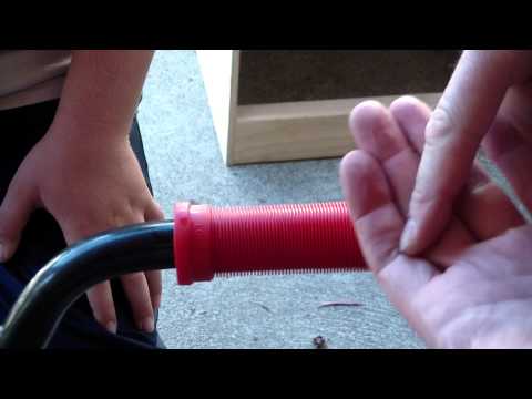 how to fit bmx grips