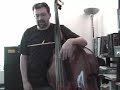 Upright bass right hand technique