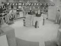 Fat woman gets caught shoplifting a VCR
