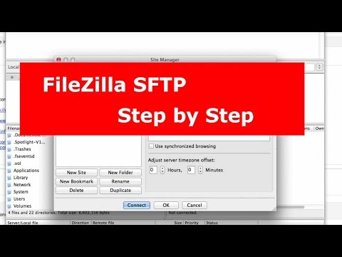 Using FileZilla Secure FTP or SFTP Connection