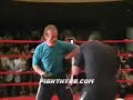 JOE CALZAGHE TRAINS FOR HOPKINS