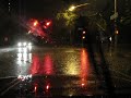 driving through a big puddle