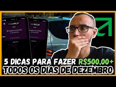 5 DICAS de como fazer R$500,00 TODOS OS DIAS em Dezembro rodando na Uber, 99Pop e Indriver?
