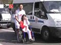 How did the Free Tibet protesters assault a DISABLED GIRL