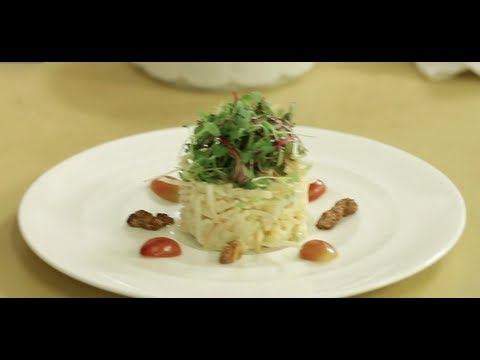 yumsugar Recipes - The Waldorf salad is a timeless apple and walnut salad first created in the late 1800s at the Waldorf-Astoria Hotel. YumSugar editor Susannah Chen was lucky ...