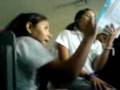 cantando el himno nacional en la esga
