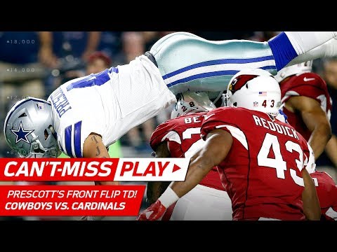 Video: Dak Prescott Front Flips His Way to a Spectacular TD!