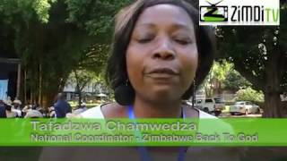 Strange sack church uniforms at a Harare Church conference Gardens