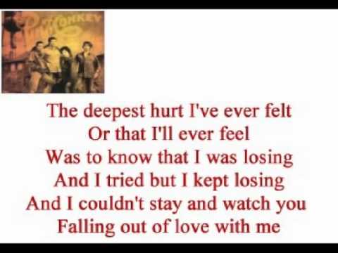 Pinmonkey - Falling Out Of Love With Me lyrics