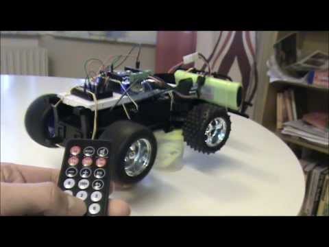 Bluetooth 4WD Robot & IR Remote Controlled RC Car