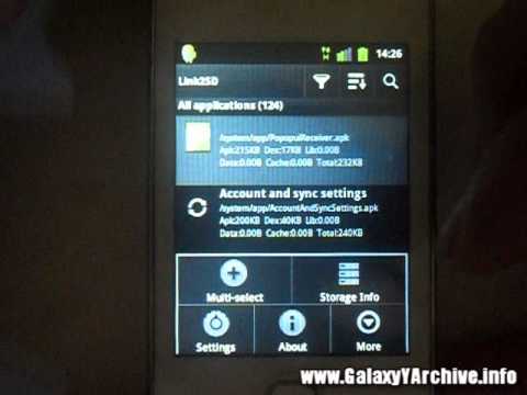 How to increase internal memory of Samsung Galaxy Y