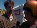 Tom Green interviews a 'Guard' in LA and repeatedly asks him what he is 'Gaurding'. Is it urine? or Blood? from season one neckme