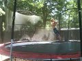 Shay T jumping on trampoline today http://www.youtube.com/watch?v=NE4Ioy2yuqM.