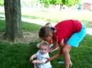 Rew playing outside