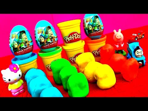 toys - Toys! Today we're unboxing Toy Story surprise eggs & Play-Doh surprise eggs: Shrek surprise egg, Spongebob surprise egg, Disney Princess surprise egg, Disney...