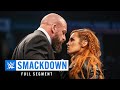 FULL SEGMENT — Becky Lynch slaps Triple H: SmackDown, Feb. 5, 2019