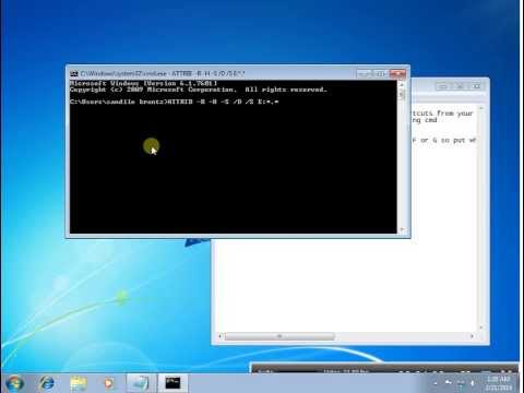 how to delete a virus in usb using cmd