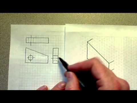 how to draw isometric view