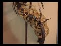 Swoopy wooden clock