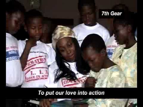 Adiyiah apoyando una campa&ntilde;a de lucha contra el SIDA
