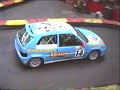 Tom Coronel in een Citro�n Saxo op zijn Kartbaan in Huizen