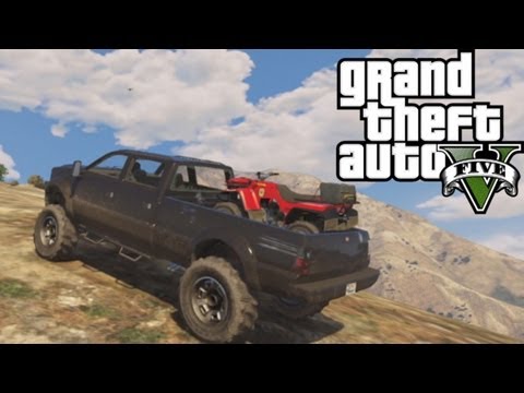 offroad - Watch my second attempt here: https://www.youtube.com/watch?v=BJarGH_HUm0 I had the idea of loading an ATV into the huge lifted truck and hauling it to the t...