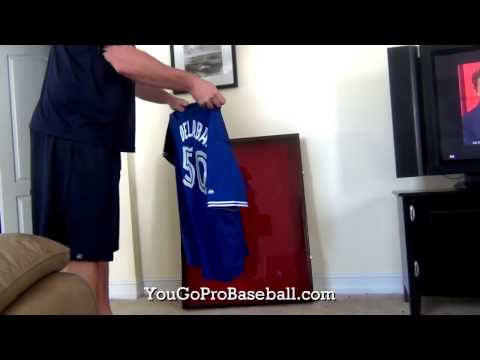 how to attach items in a shadow box