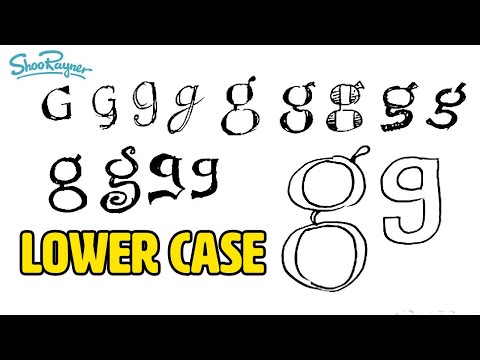 how to draw a lowercase g