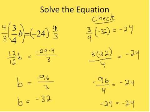 how to isolate the denominator in an equation