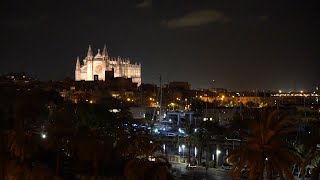 Posada en marxa de la nova il·luminació exterior de la Seu