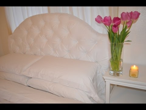 how to attach diy headboard to frame