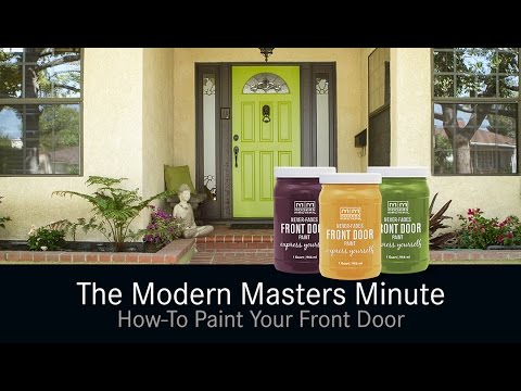 how to paint an exterior door