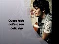Eu não consigo mais dormir a noite Nunca pensei que fosse ser assim Eu tô vidrado, apaixonado totalmente acelerado Mudou tudo aqui dentro de mim Nem ligou pra minha pouca idade Sua maturidade me encantou Seus amigos duvidaram quase sempre me tiraram De careta por falar de amor Quero toda noite dormir junto sim Quero toda noite te reencontrar Quero toda noite o seu beijo sim Quero toda noite, toda noite o teu corpo pra colar no meu. Tô descobrindo tanta afinidade E revelando coisas em comum Nossos segredos desvendados No escuro do meu quarto não havia mais pudor algum Eu desenhei as curvas do teu corpo Em pensamentos pra guardar você E abri mão do meu passado do meu texto decorado E eu preciso tanto te dizer Quero toda noite dormir junto sim Quero toda noite te reencontrar Quero toda noite o seu beijo sim Quero toda noite, toda noite o teu corpo pra colar no meu