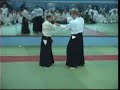Shoji Nishio Sensei teaching a form of kotegaeshi at the seminar in Ukraine (1999)